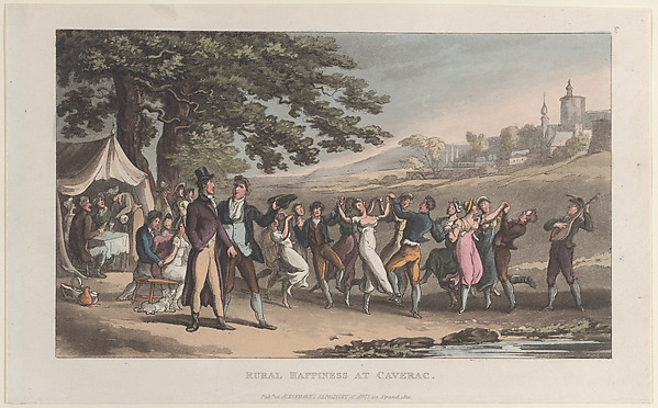 Rural Happiness at Caverac, from "Journal of Sentimental Travels in the Southern Provinces of France, Shortly Before the Revolution"