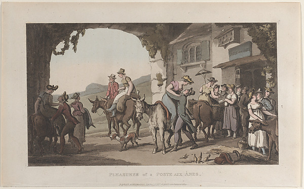 Pleasures of a Poste Aux Ânes, from "Journal of Sentimental Travels in the Southern Provinces of France, Shortly Before the Revolution"