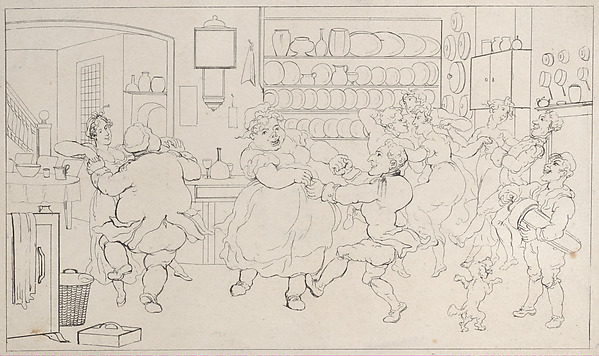 Quoe Genus in the Sports of the Kitchen, from "The History of Johnny Quoe Genus: the Little Foundling of the Late Doctor Syntax"