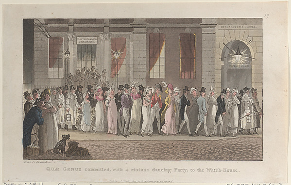 Quae Genus Committed, with a Riotous Dancing Party, to the Watch-House