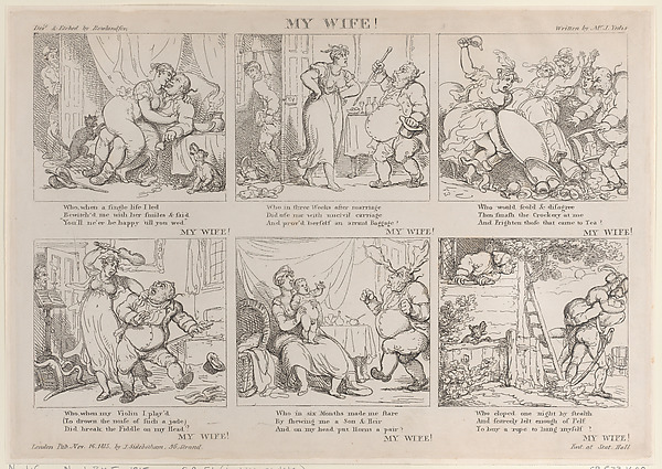My Wife! by Thomas Rowlandson, The Metropolitan Museum of Art