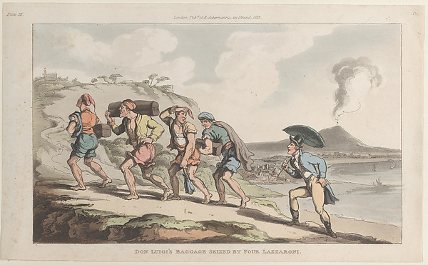 Don Luigi's Baggage Seized by Four Lazzaroni