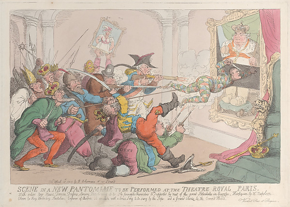 Scene in a New Pantomime to be Performed at the Theatre Royal Paris