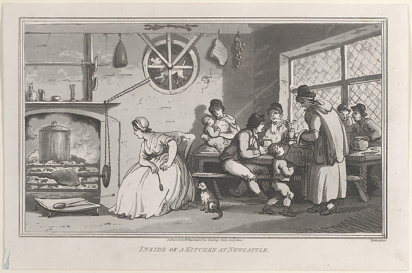 Inside of a Kitchen at Newcastle, from "Remarks on a Tour to North and South Wales, in the year 1797" by John Hill, The Metropolitan Museum of Art