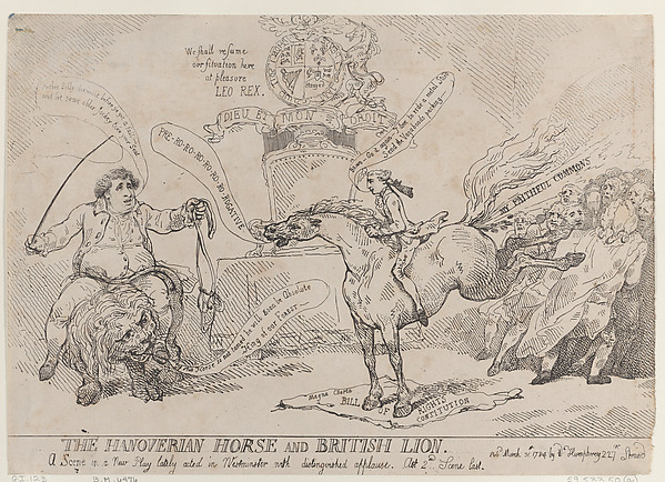 The Hanoverian Horse and British Lion