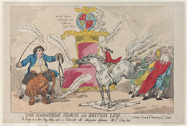 The Hanoverian Horse and British Lion