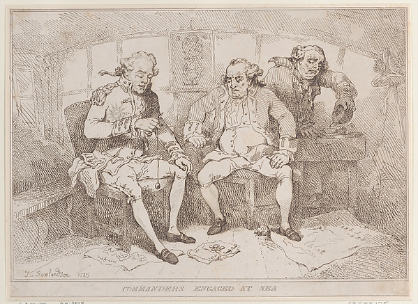 Commanders Engaged at Sea