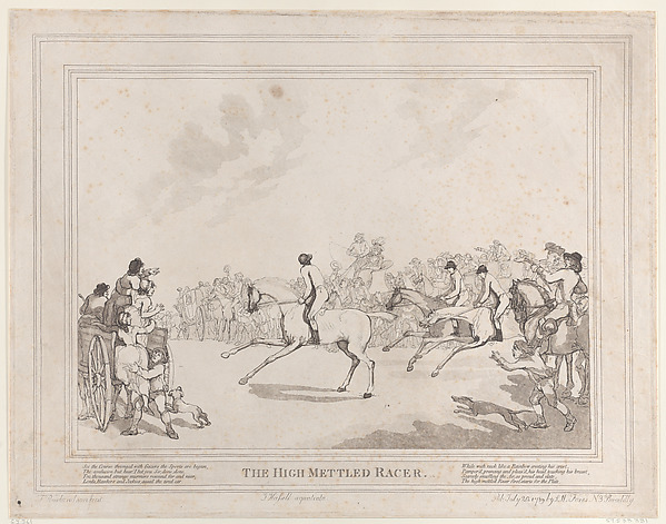 The Race Horse (from The Life of a Racehorse, or The High-Mettled Racer)