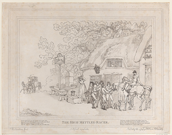 The Post Horse (from The Life of a Racehorse, or The High-Mettled Racer)