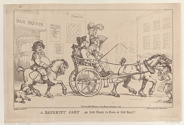 A Bankrupt Cart, or The Road to Ruin in the East!