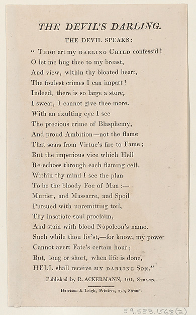 The Devil's Darling: Text