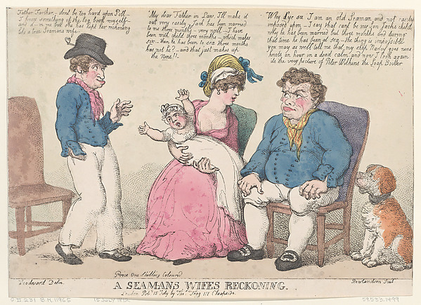 Thomas Rowlandson, A Seaman's Wife's Reckoning