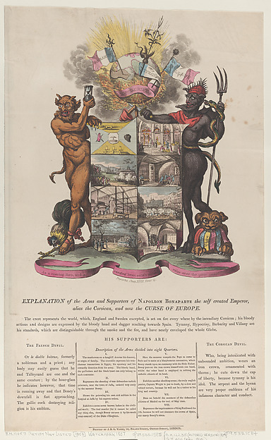 Explanation of the Arms and Supporters of Napoleon Bonaparte