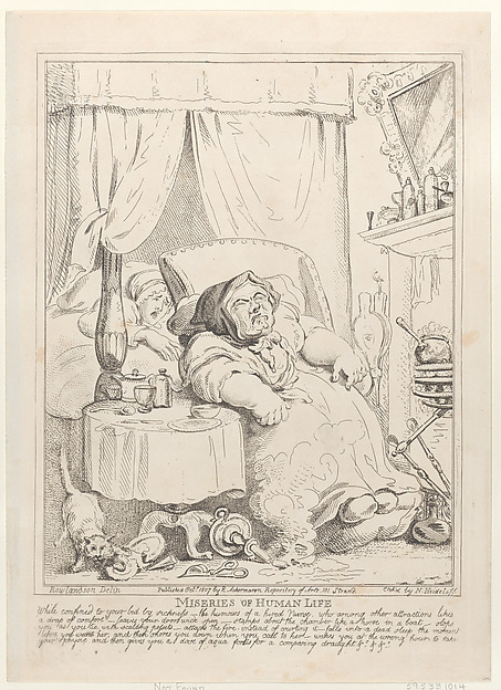 Miseries of Human Life: "While confined to your bed by sickness..."