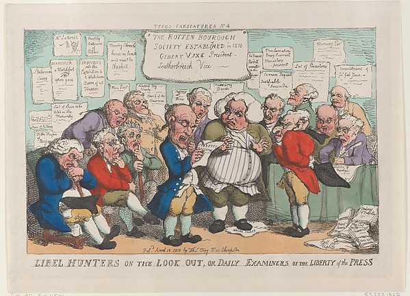 Libel Hunters on the Lookout, or Daily Examiners of the Liberty Press