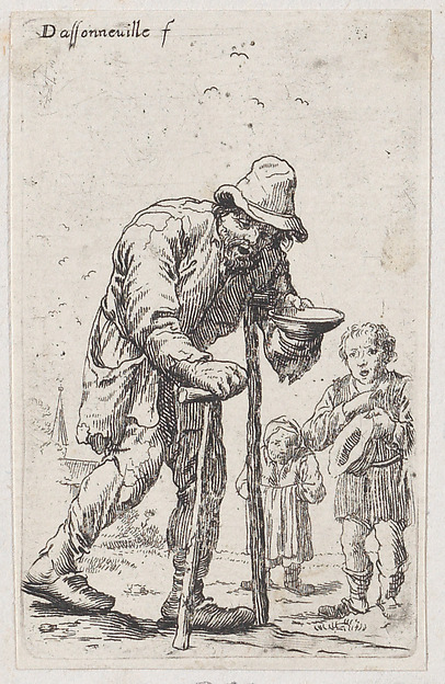Beggars asking for alms