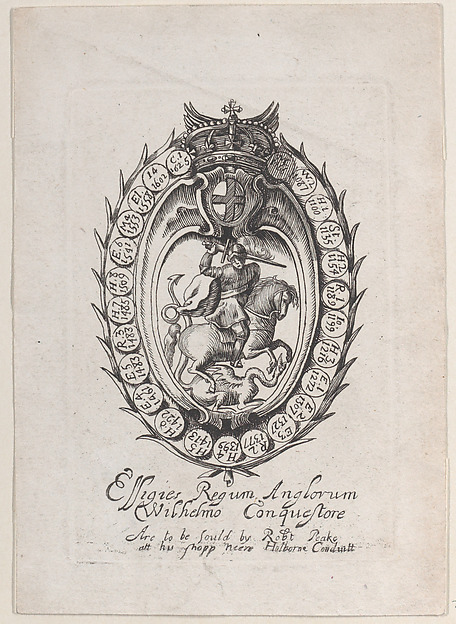 Trade Card for Sir Robert Peake, printer and publsiher