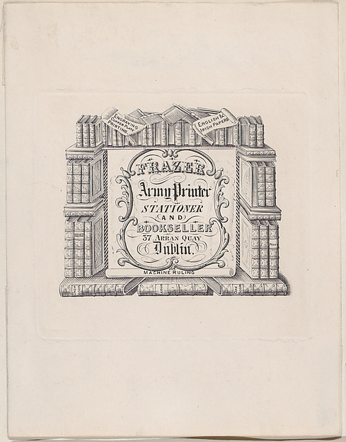 Trade Card for Frazer, Army Printer and Stationer