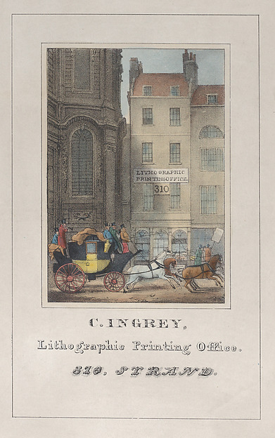 Trade Card for C. Ingrey, Lithographic Printer by Anonymous, British, 19th century, The Metropolitan Museum of Art
