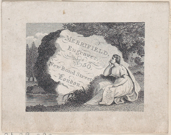 Trade Card for Merrifield, Engraver