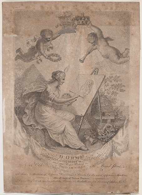 Trade Card for Dorme, Engraver