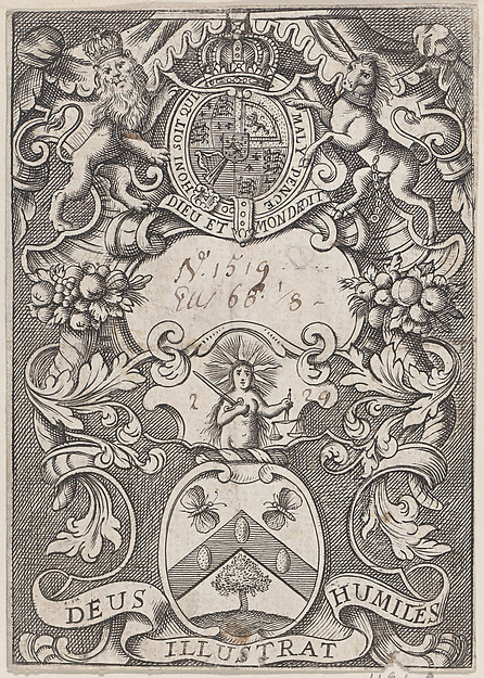 Trade Card with Royal Coat of Arms