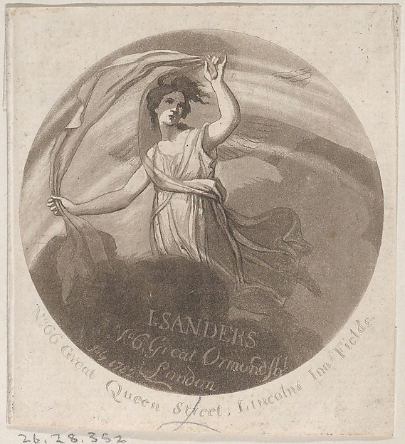 Trade Card for J. Sanders, Printmaker