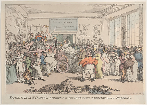 Exhibition at Bullock's Museum of Bonaparte's Carriage Taken at Waterloo