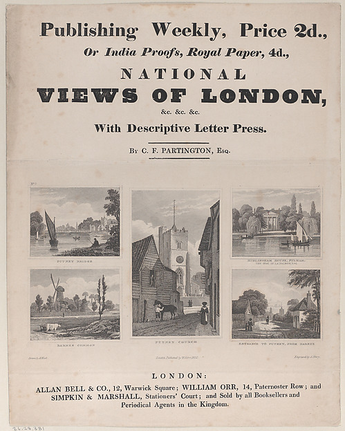 Trade Card for C. F. Partington, Printer