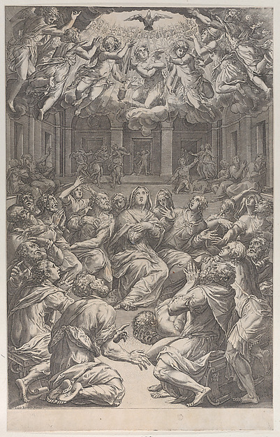 The Pentecost by Giovanni Battista Mazza