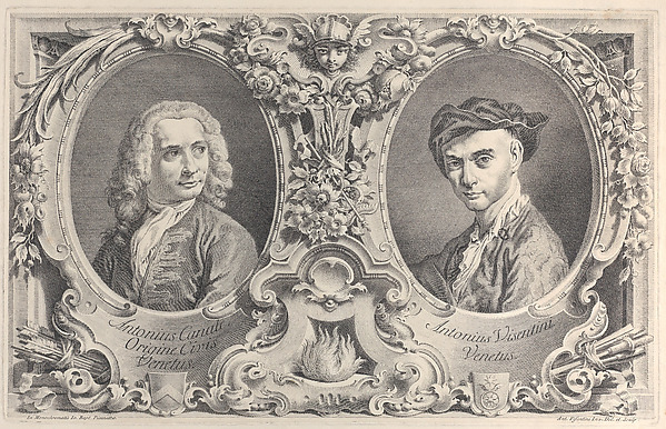 Antonio Maria Visentini, Portraits of Canaletto and Visentini