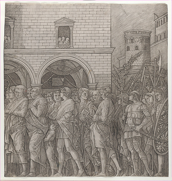 The Triumph of Caesar: the senators