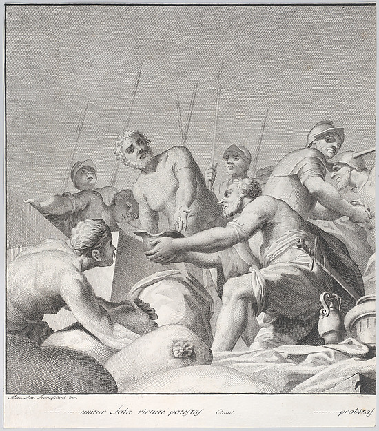 Embriaco Rejecting the Spoils, from: Forme Picturarum Archetypae