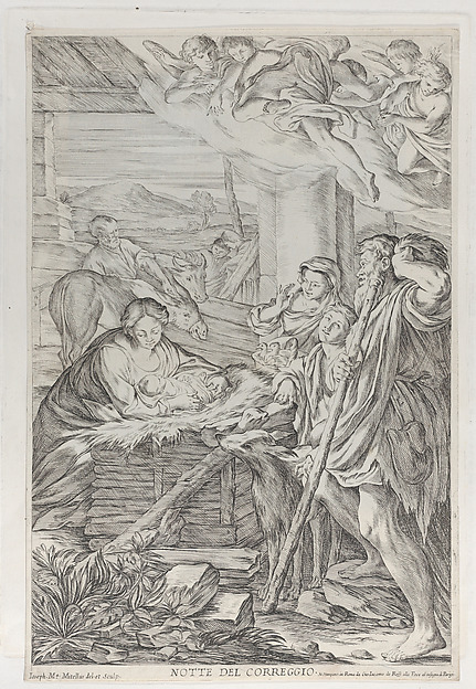 Adoration of the Shepherds by Giuseppe Maria Mitelli