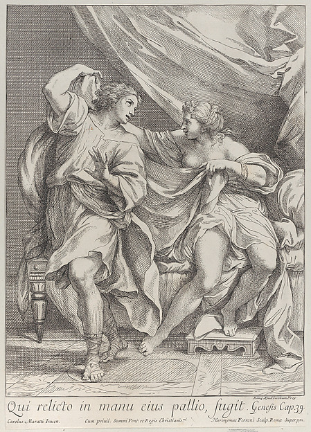 Joseph and Potiphar's wife by Hieronymus Ferroni