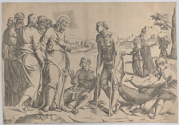 Christ healing the sick by Anonymous