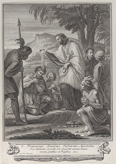 Saint Francis Xavier baptizing the Indians
