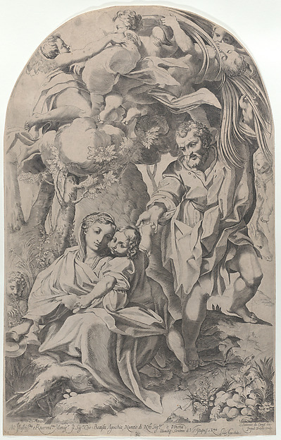 The rest on the flight into Egypt by Francesco Brizio