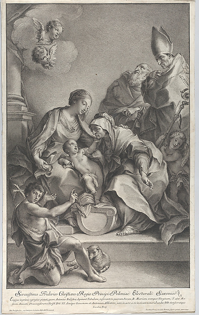 The Virgin and Child with Saints Anne, John the Baptist, Zeno, and Anthony by Johann Jakob Frey the Elder