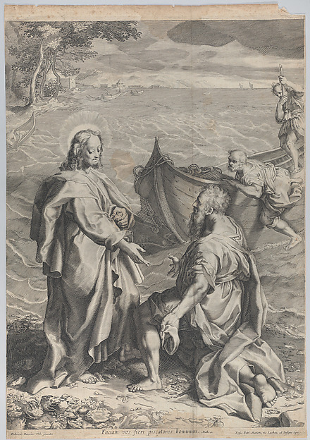 Christ and Saint Peter by Anonymous