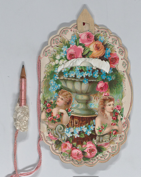Valentine - Mechanical - elaborate Valentine, Dance Card, Baby