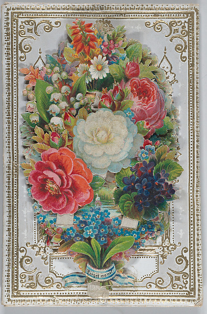 Valentine - Mechanical, flowers with hidden messages, sachet