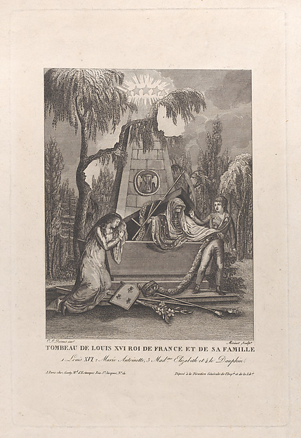 Tomb of Louis XVI and his family, with hidden silhouettes