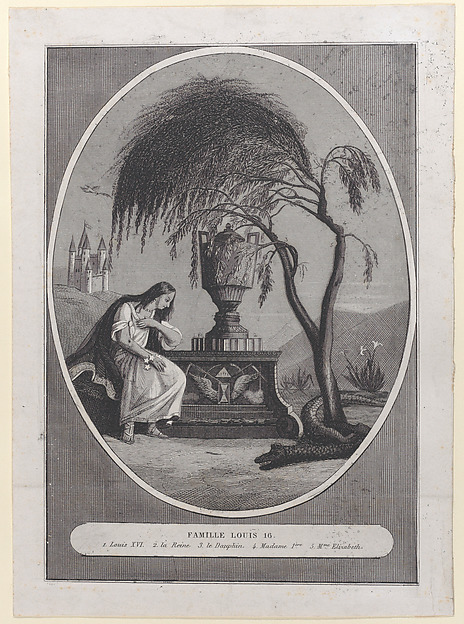 Tomb of Louis XVI and his family, with hidden silhouettes