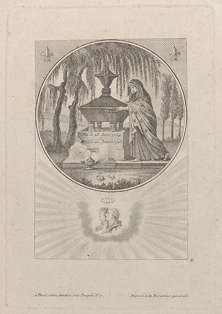 Tomb of Louis XVI and his family, with hidden silhouettes