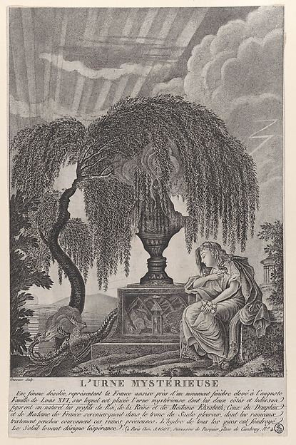 The Mysterious Urn, with the hidden silhouettes of the French royal family