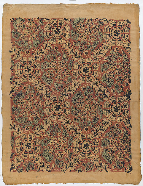 Sheet with overall floral pattern