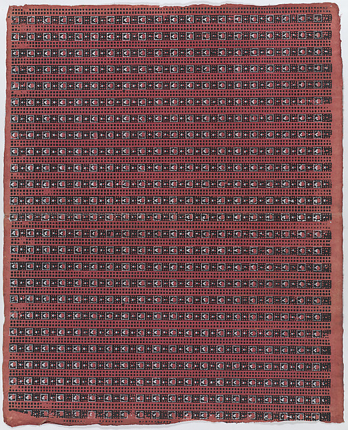 Sheet with overall geometric pattern