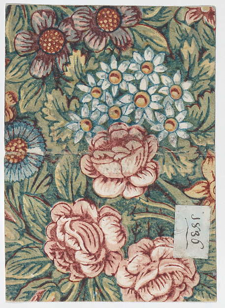 Sheet with an overall floral pattern