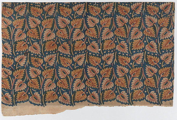 Sheet with overall leaf pattern